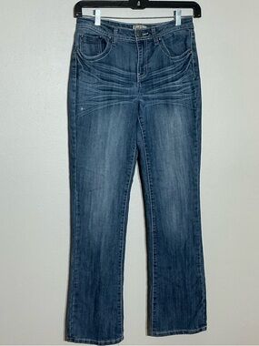 Earl Jeans 8 Women's Boot Cut Jeans - white stitching